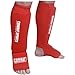 Combat Sports Washable MMA Elastic Cloth Shin & Instep Padded Guards