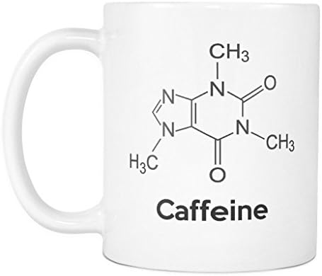 Caffeine Molecule Mug - Caffeine Chemistry Mug - Caffeine Formula Mug - 11oz Coffee Mug Cup by Monkey Duo