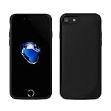 iPhone 7 Battery Case- Gomeir Ultra Slim Charging Case High-Capacity 5200mAh External Battery Case for iPhone 7 (Build-in Magnetic Works with Magnetic Car Phone Mount Holder) (Black)