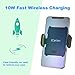 Qi Wireless Car Charger, Wireless Fast Car Mount Air Vent, Phone Holder Fast Charge 10W for Samsung Galaxy S8/S9/Note 8, iPhone X/8/8 Plus and All QI-Enabled Devices, Infrared Motion Sensor Automatic