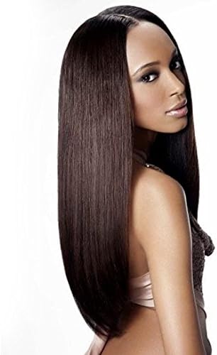 DIFEI Hair Long Brown Straight Hair Wigs for Women Heat Resistant Synthetic Wig for African American Wig