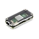 Zebra Zero Heatsink Case in Black Ice for Raspberry