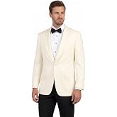 Adam Baker Men's Modern Fit Shawl Collar One Button Dinner Jacket
