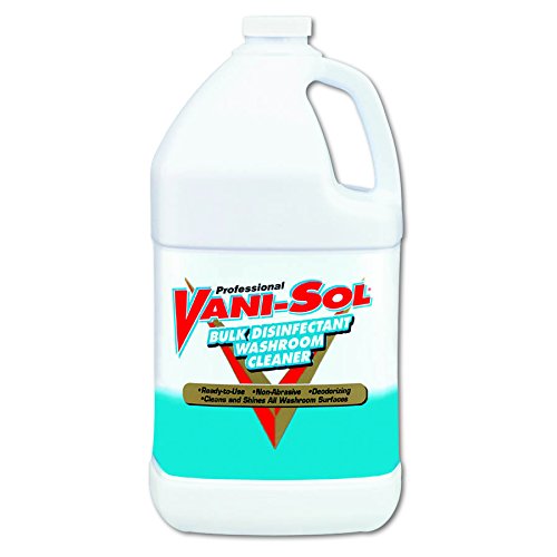 VANI-SOL Professional Disinfectant Washroom Cleaner, 4 Gallons (4 bottles x 1 Gallon)