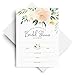 Bliss Collections Bridal Shower Invitations with Envelopes, Blush Floral, Invites for Weddings, Showers, Parties and Receptions, 5