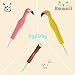 Sinofun 4 Pack Kawaii Pen Squishy Set, Scented Topper Flamingo Sloth Squishies Pens, Slow Rising Party Favors/School Supplies/Birthday Gift Boys/Girls/Kids