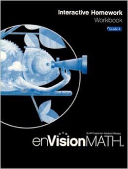 Envision math 2009 interactive homework workbook grade 4 image