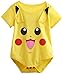 Yoyoworld Baby Girls' Pikachu Cute Onesie Funny Bodysuit Short Sleeves