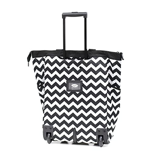Olympia Fashion Rolling Shopper Tote Chevron, 2300 cu. in. Pricepulse