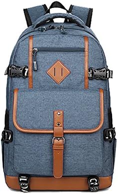 CustomHomme Men's Buckled Casual Daily Laptop Backpack One Size Navy