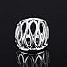 HOT Fashion Women 925 sterling silver jewelry thumb hollow ring (Size #8)