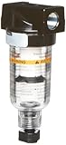 Parker 14F11BB Compressed Air Filter, Removes Particulate, Polycarbonate Bowl, Manual Drain, 5 Micron, 24 scfm, 1/4