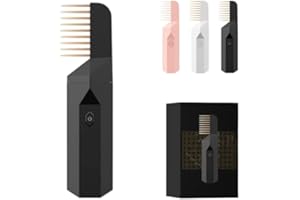 Bakhoor Burner Hair, 2-in-1 hair bakhoor comb with diffuser, Bakhoor Burner Comb, Electric Hair Electric Comb (Black)