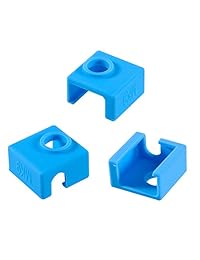 Aokin MK7 MK8 MK9 - Funda de silicona para calefactor de impresora 3D para MK7 8 9, extrusor de calor, creality CR-10, S4, S5, Ender 3, Anet A8 (azul)