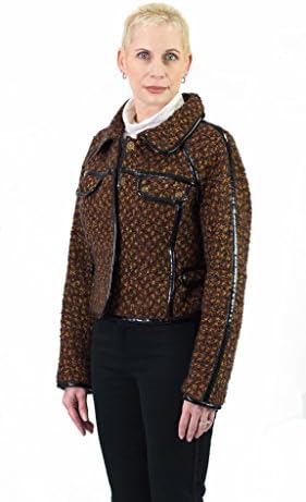 Collection Tweed Coat, Dark Chocolate/Golden Glow, 10