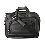 K London Black Artificial Leather Handmade Men Laptop Bag Cross Over Shoulder Messenger Bag Office Bag (1102_black)