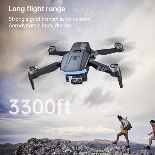 4K GPS Drone with Camera for Adults, 90 Min 3 Battery Long Flight Time | Auto Return, Follow Me, Long Control Range, Brushless Motor, 5G FPV RC Quadcopter for Beginners