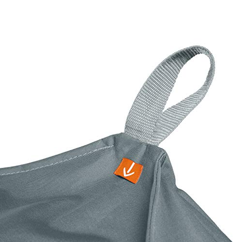 Classic Accessories 56-328-011001-EC Storigami V-Shaped Sectional Sofa Cover, Grey - Thumbnail 6