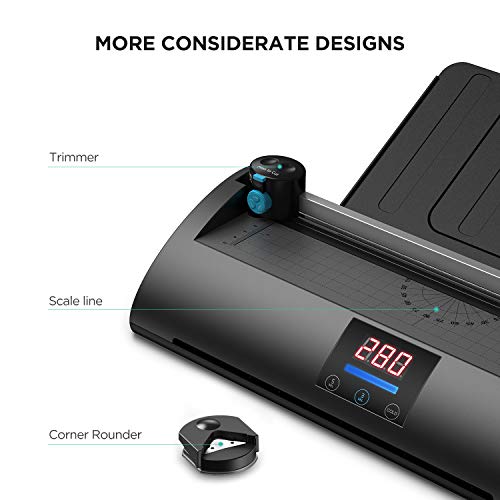 ABOX Laminator Machine Pixseal Ⅱ, A4 Thermal Laminating Machine with Feeding Tray, Trimmer