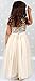Bow Dream Flower Girl's Dress Sequins Tulle Gold 5