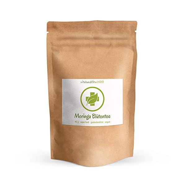 Moringa Blüten/Tee - 40 g - „Wunderbaum“, „Meerrettichbaum“ - Moringablüten - 100% vegan - in Rohkosqualität - zur… – Bild 3