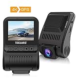 TOGUARD Dash Cam 4K GPS UHD Dashboard Camera for Cars 2 inch 170° Wide Angle Dash Camera with Loop Recording Parking Monitor Travelapse