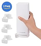 Linksys Velop Wall Mount Bracket, Space-Saving Holder for Linksys Velop Tri-Band Whole Home WiFi Mesh System AC6600 AC4400 AC2200, Reinforced ABS, Perfect Unified (3 Pack)