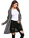 Unibelle Women's Basic Open Front Long Sleeve Flowy Knit Cardigan Sweater W/ Pockets