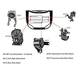 DNJ MMK1003 Complete Engine Motor & Transmission Mount kit for 1999-2004 / Honda/Odyssey / 3.5L