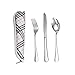 Premium Quality 18/8 Stainless Steel Fork,Knife,and Spoon in Case,Travel Utensils with Case,Reusable Camping Silverware Set,Portable Design for Travel,Lunch Box,Dorm,Work,Picnic