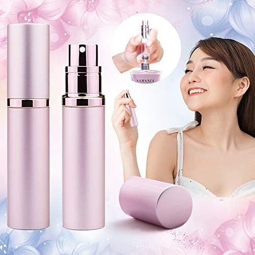 Atomizer Refill Perfume, Portable Quick Perfume Sprayer, Perfume Atomizer, Portable, Refill Container, Small Partition Bottle, Travel Bottle, One-Touch Refill, For Perfumes, Portable Bottle, Spray, Puff Quick Atomizer Push-type, 0.2 fl oz (5 ml), Unisex, Stylish, For Commuting to Work, Travel, Business Trips, Men’s and Women