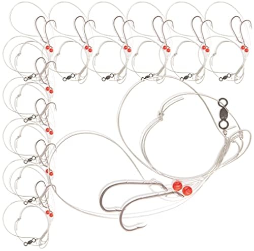 Croker Rigs Uncle Mo’s Tackle - 10 Pack Sea Bass Rigs for Saltwater - Hi/Lo ...