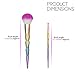 Qivange Unicorn Makeup Brushes, Colorful Rainbow Foundation Eyeshadow Highlighter Brush Professional Makeup Brush Set(10 Pieces)
