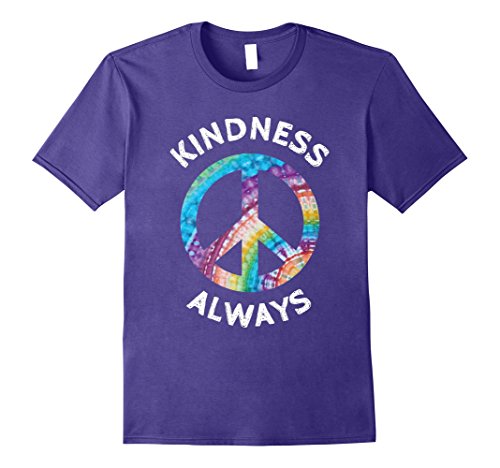 Mens kindness always tie dye peace sign spread joy t sh…