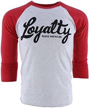 Rogue American Loyalty Men's Raglan Shirt, Color Red, Size L