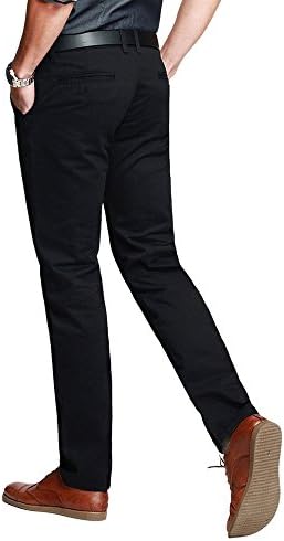 Men's Slim Tapered Flat Front Casual Pants