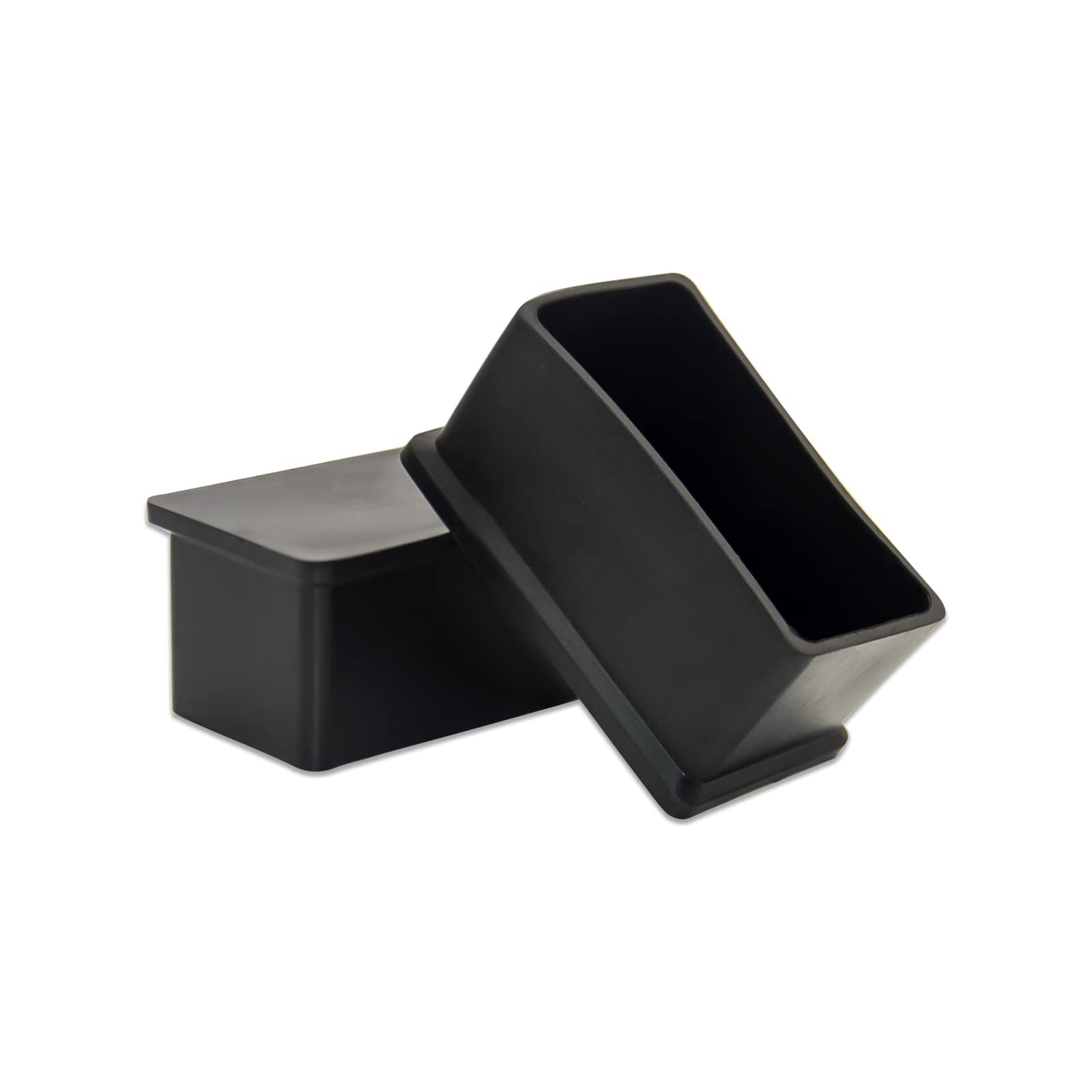 Flyshop 8Pcs Rectangle Chair Leg Caps Non-scratch PVC Chair Leg Floor Protectors Furniture Table Covers 1-3/16" x 2-3/8", 30 x 60mm