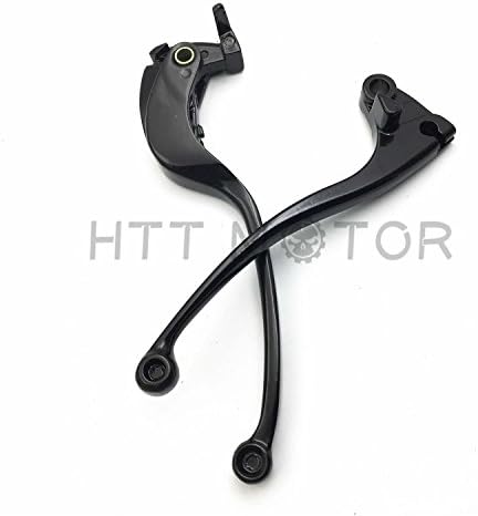 HTTMT MT241-015- New Black Brake Clutch Lever Compatible with Kawasaki Zx6R Zx10R Z750R Z1000 Sx Ninja 1000