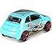 2018 Hot Wheels Hw Daredevils 2/5 - Fiat 500 (Light Blue)