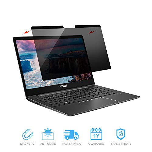 ZBRANDS // Magnetic Privacy Screen Anti-Glare Filter | Anti-Spy Glass Screen Film (Universal – 13″)