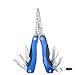 Booms Fishing L1 Fishing Pliers 13-in-1 Multi-Tools 6.7-Inches with Belt Holder Sheath, Blue, Black and Silver Available