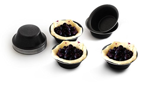 Pack of 12 Mini Pie Muffin Cupcake Pans egg Tart Bakeware - 3 Inch Tins - 12 Molds NonStick bakeware - Thumbnail 2