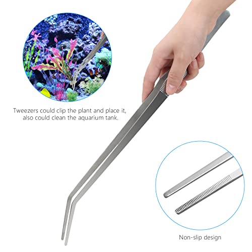 Aquascape Tools Fistoy 4-in-1 Stainless Steel Aquarium Aquascaping Tools Set For Fish Aqua Soil