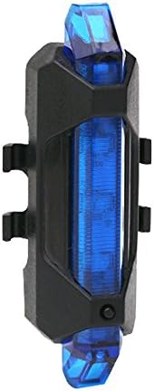 Tovinx Portable Rechargeable LED USB Cycling Bike Tail Light Taillight MTB Safety Warning Bicycle Rear Seat Light Lamp Bycicle Light(Blue)
