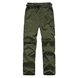 FLYGAGA Boy's Quick Dry Outdoor Convertible Trail Pants