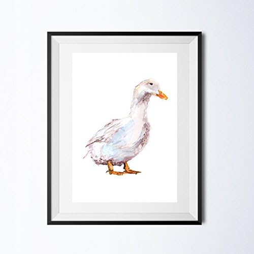 Fine Art Print of My Original Duck Watercolor Painting Signed A3 A4 Wildlife Animal