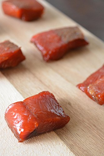 Wild Caught Canadian Maple Smoked Wild Sockeye Salmon Nuggets and Indian Candy Fish Combo (1/2 Lbs Each (Tot 1 Lbs))