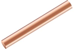 HOSIFIY Pure Copper Round Rod 11.8 Inch Length 1"(25mm) Dia, 99.9% Solid Copper Rod, Used for Metalworking and Metal DIY Crafts
