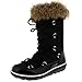 POLAR Womens Rain Thermal Warm Snow Winter Knee High Waterproof Boots - Black - US10/EU41 - YC0475