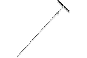 GOUNENGNAIL 2in1 Soil Probe & Grounding Rod with Ground Wire Clamp,Great for Electric Fence, Energizers,Locating Tools,Plumbing Tools,Landscaping and Gardening Tools (36-inch)